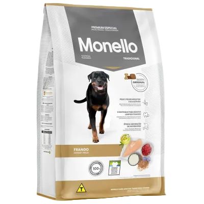 Monello Traditional chicken dry dog food for adult dogs 15kg bag