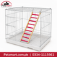 Nine step hanging bird ladder measuring 12 by 42cm for climbing and perching