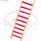 Nine step hanging bird ladder measuring 12 by 42cm for climbing and perching