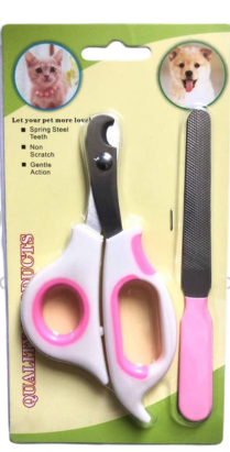 pet nail clipper with filer for cats and dogs