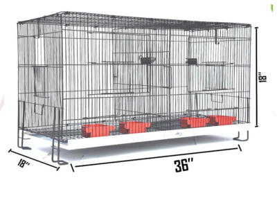 Folding Bird Cage 36 18 18 Inches Xl