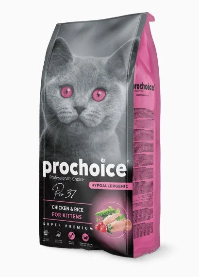 Prochoice Pro 37 Chicken Rice Dry Cat Food For Kittens 2Kg