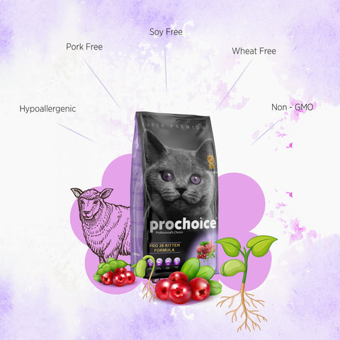 ProChoice Pro38 Lamb and Rice 330g nutritional information
