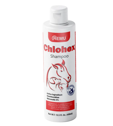 Remu Chlohex Medicated Shampoo 400ml with Chlorhexidine Gluconate 4 percent