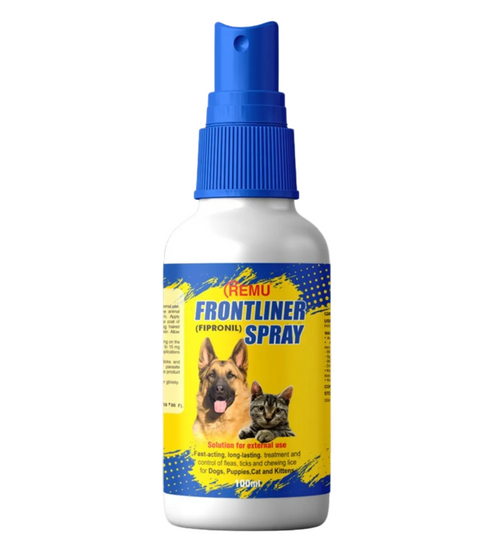 Remu Frontliner Tick and Flea Spray 100ml for pet environment flea and tick control