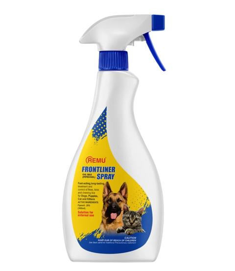 Remu Frontliner Tick and Flea Spray 300ml for pet environment flea and tick control