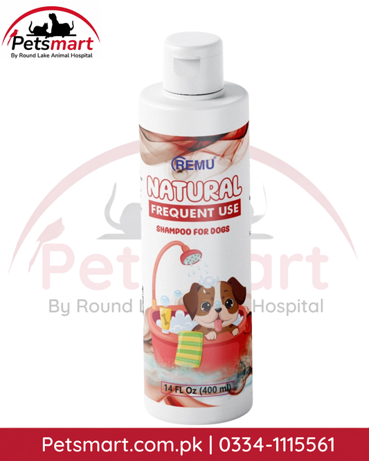 Remu Natural Frequent Use Shampoo 400ml for dogs with Aloe Vera and Coconut Oil