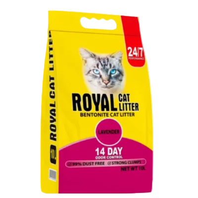Royal Bentonite Imported Lavender Clumping Cat Litter 10L