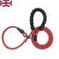 Round Rope Leash Imp Rubber Handle (Small)