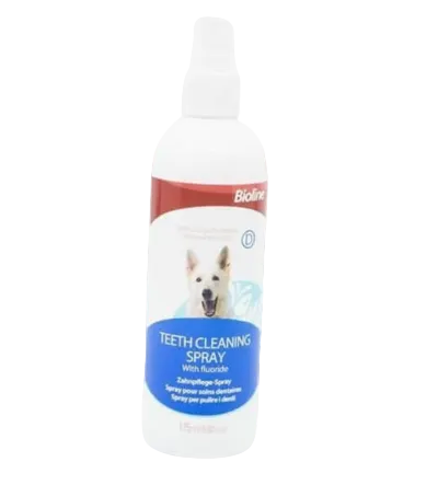 Bioline Teeth Cleaning Spray for Dogs & Cats – Menthol 175ml