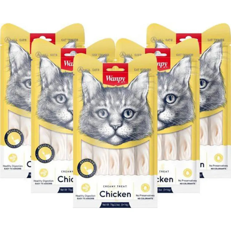 Wanpy Chicken Creamy Treats for Cats