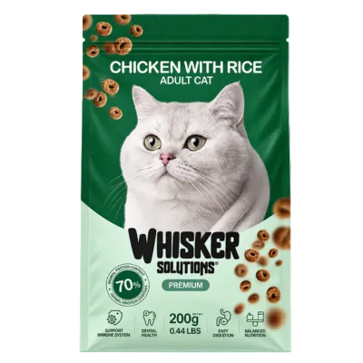 Whiskar Solution Adult Chicken with Rice Cat Food 200g