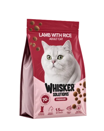 Whisker Solutions Lamb with Rice Adult Cat Food 1.5kg